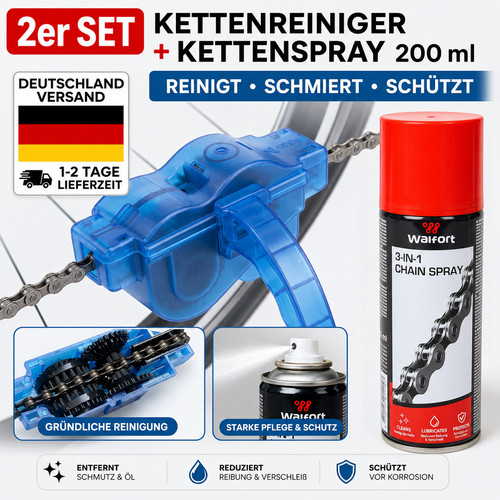 Kettenreiniger set kettenspray - kettenreiniger,